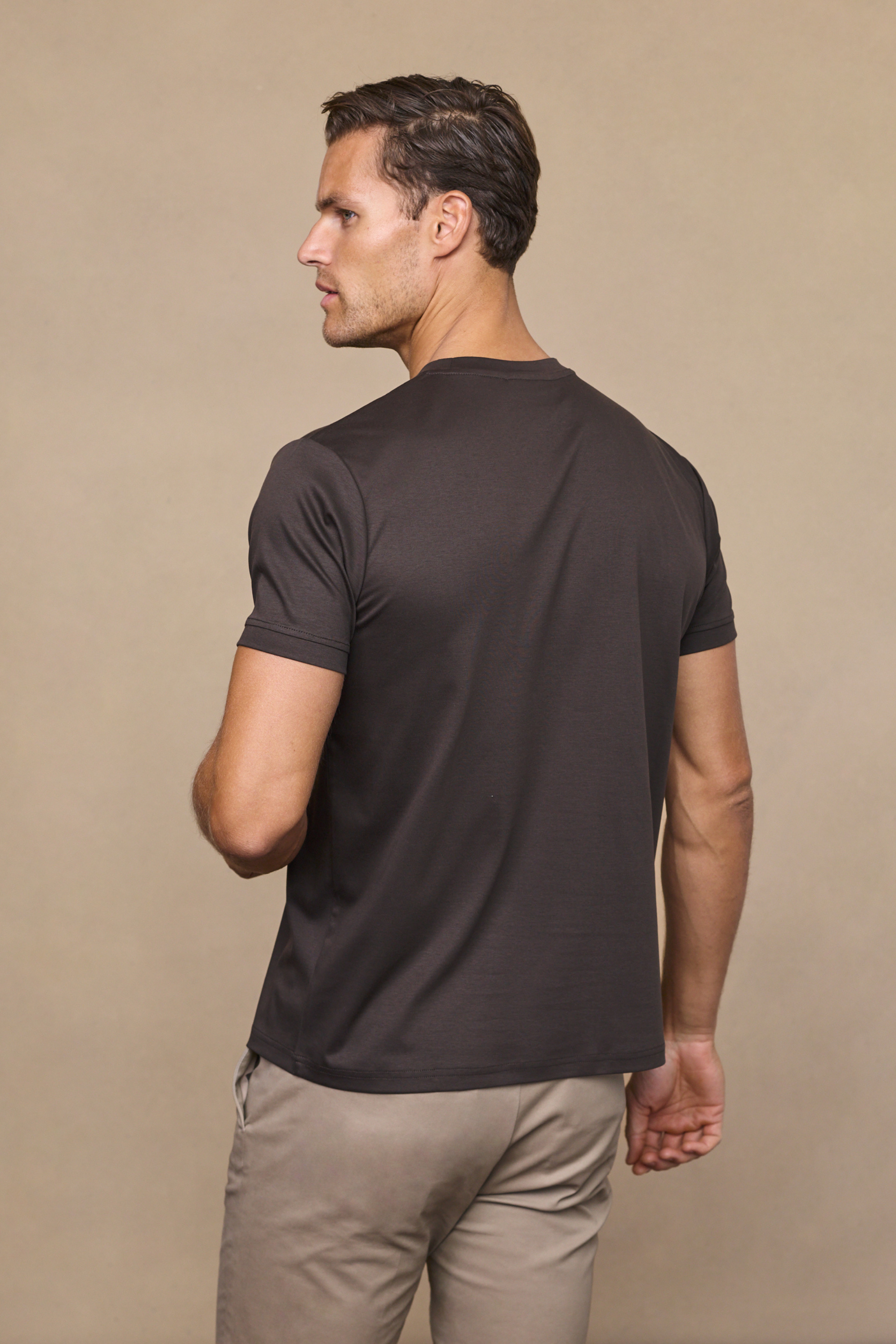 Premium Cotton T-Shirt - Brown
