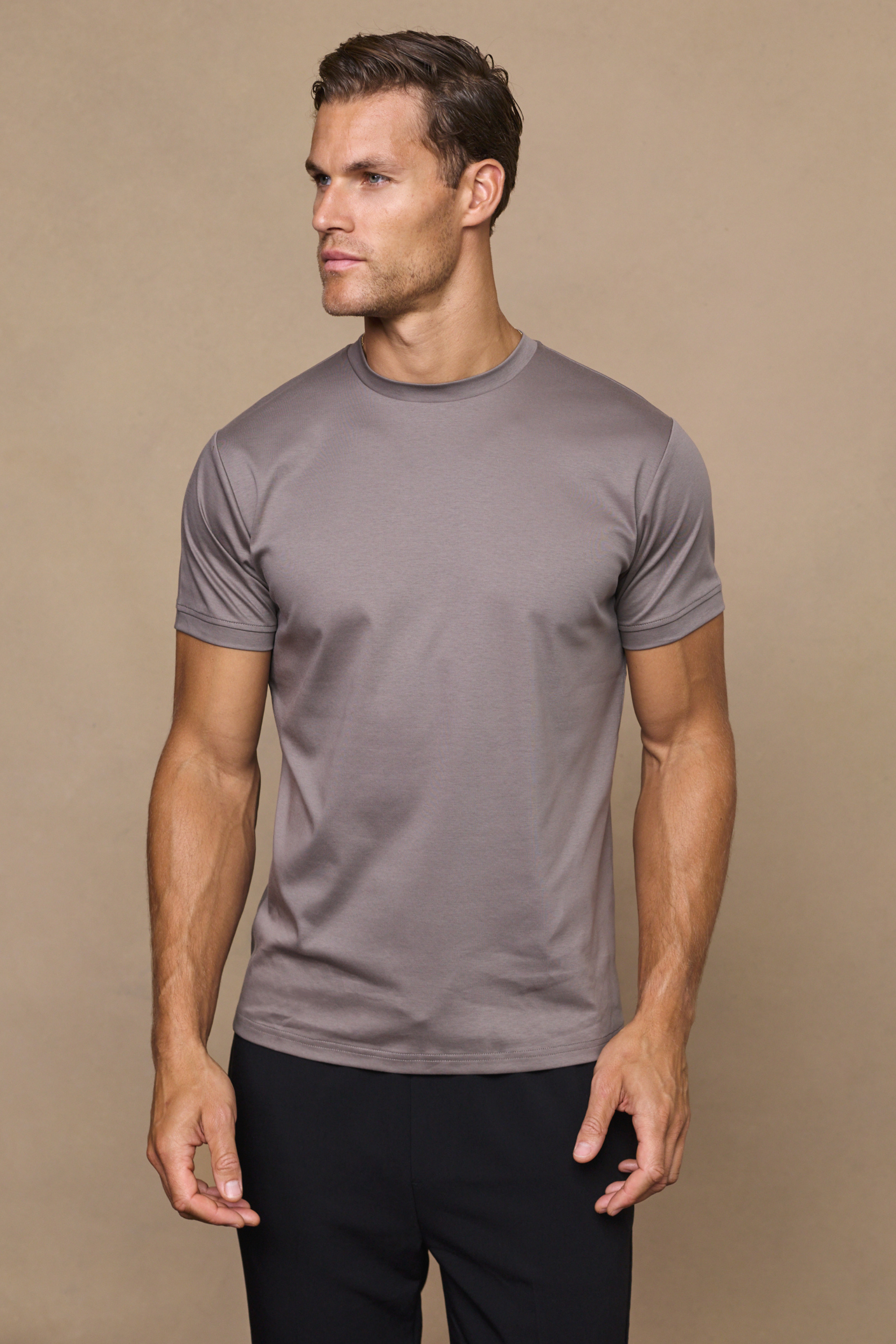 Premium Mercerized T-Shirt - Mushroom