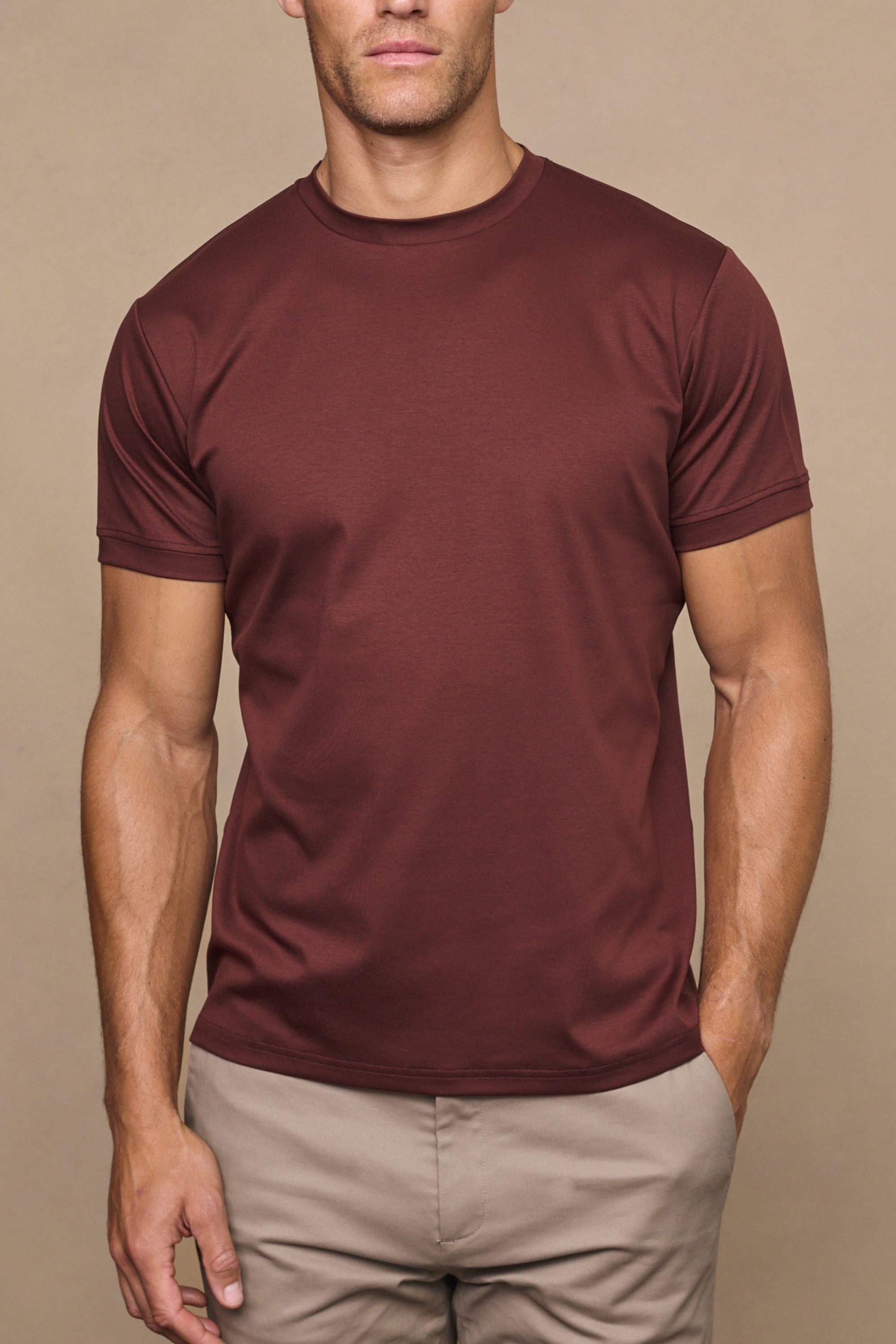 Premium Cotton T-Shirt - Rust