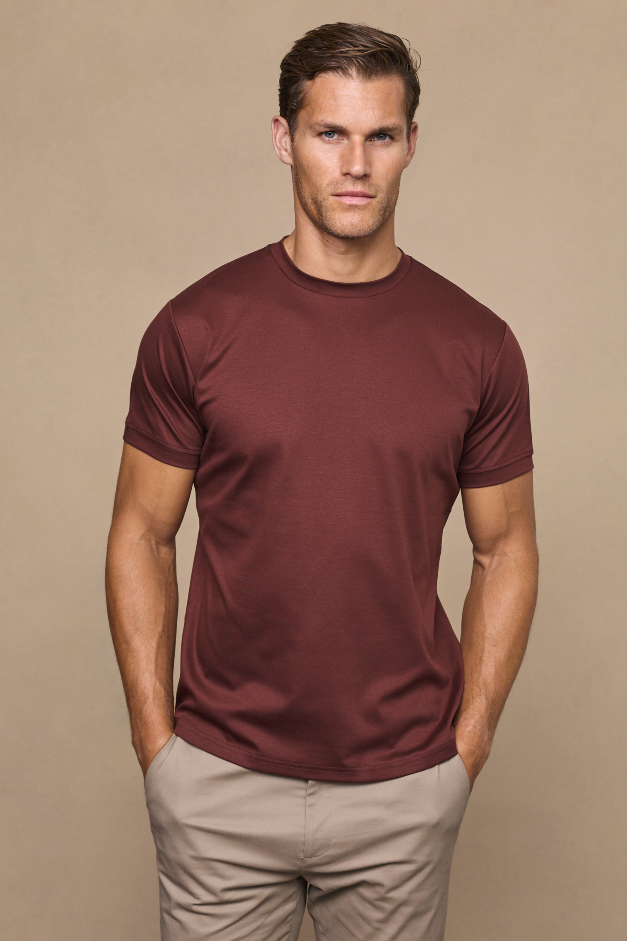 Premium Cotton T-Shirt - Rust