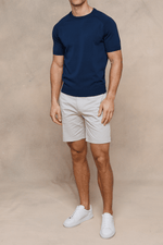 Midnight Blue Riera Knit Crew Neck Tee 2