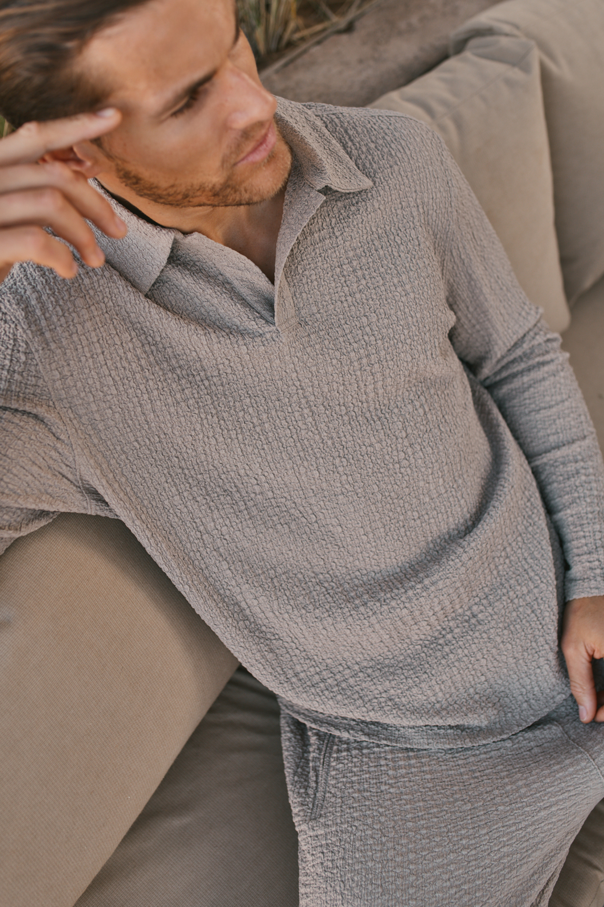 Men's Long Sleeve Polo Shirt