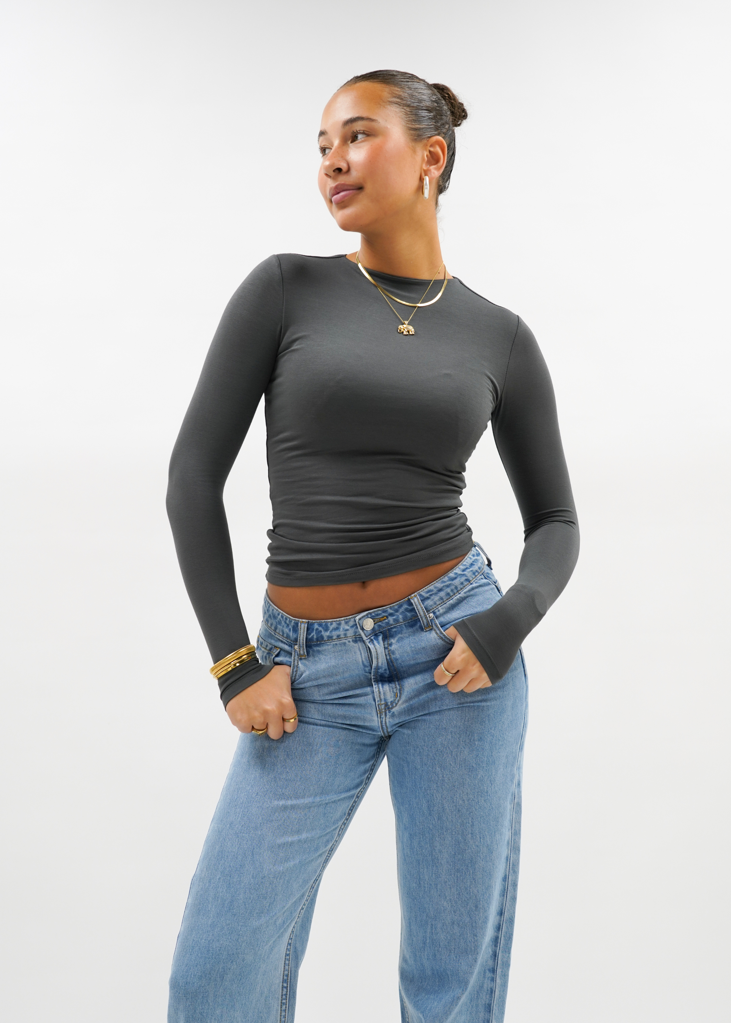 Women's Charcoal Top