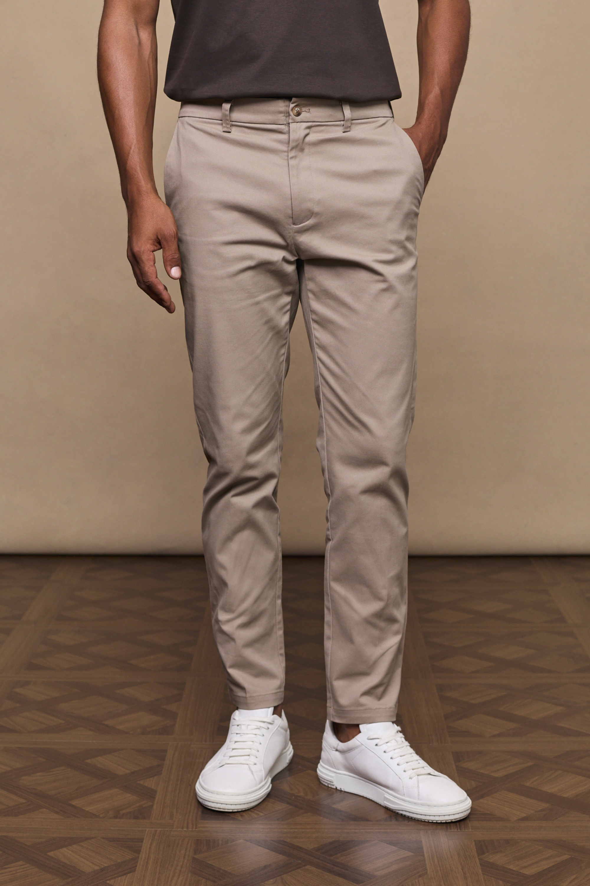 Men's Beige Chinos