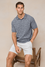 Grey Marl Cotton Knit Polo by Rapha 3