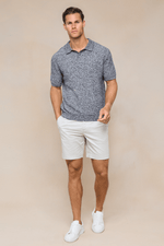 Grey Marl Cotton Knit Polo by Rapha 6