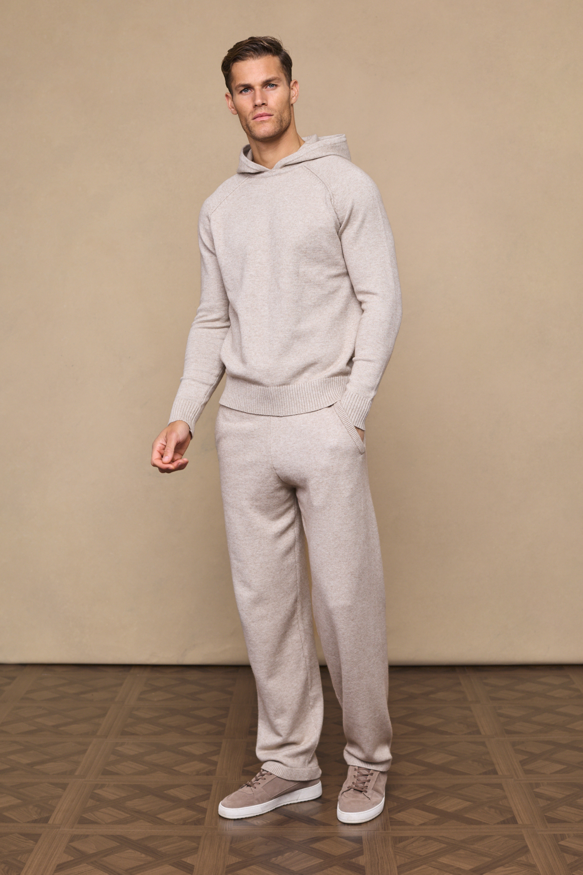Oatmeal Rowan Knit Trousers