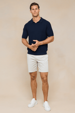 Navy Cotton Knit Polo by Rapha 3