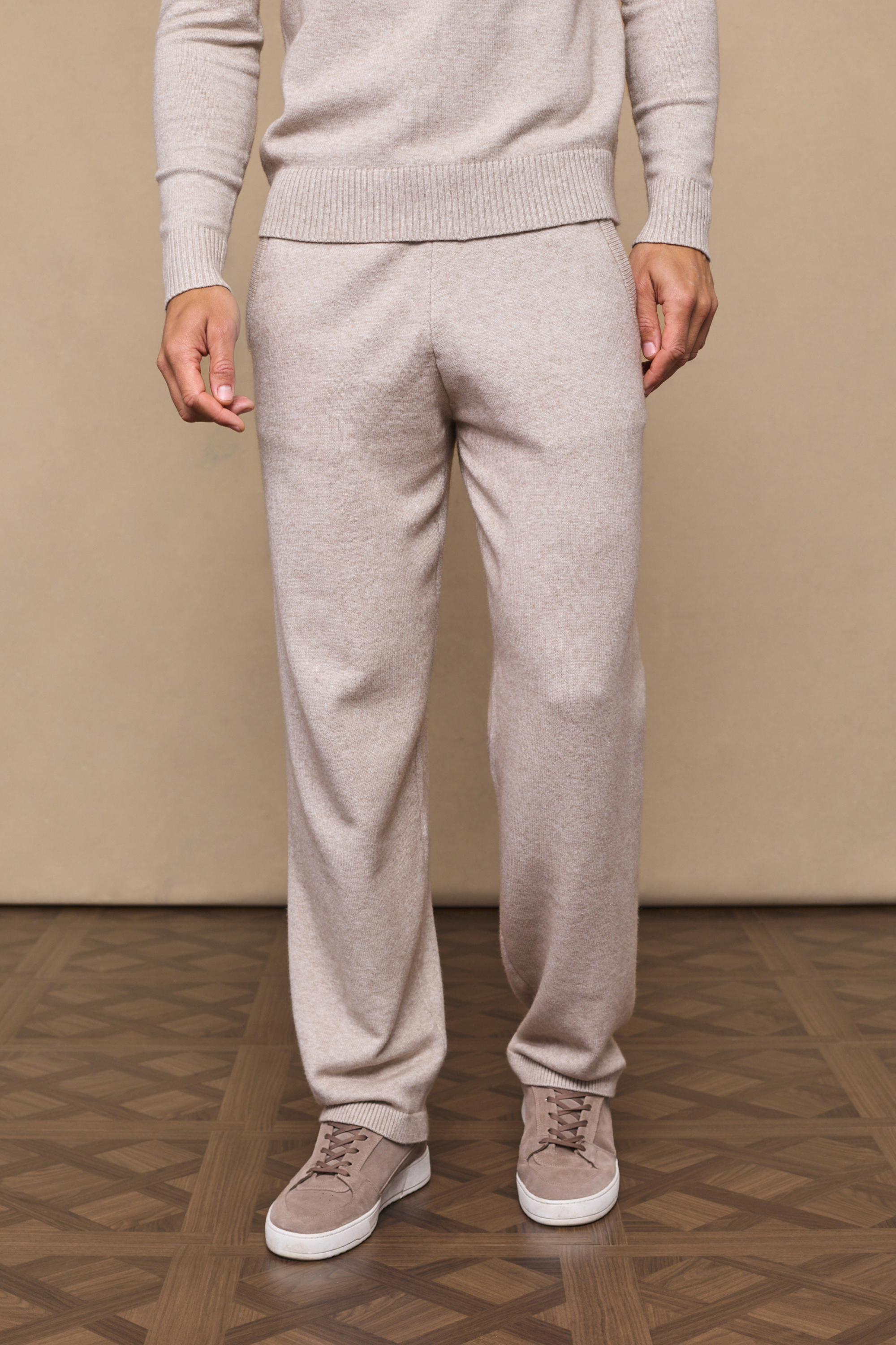 Oatmeal Rowan Knit Trousers
