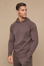 Brown Marl Rowan Knit Hoodie 4