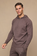 Brown Marl Rowan Knit Hoodie 5