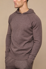 Brown Marl Rowan Knit Hoodie 3