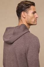 Brown Marl Rowan Knit Hoodie 6