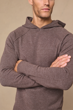 Brown Marl Rowan Knit Hoodie 1