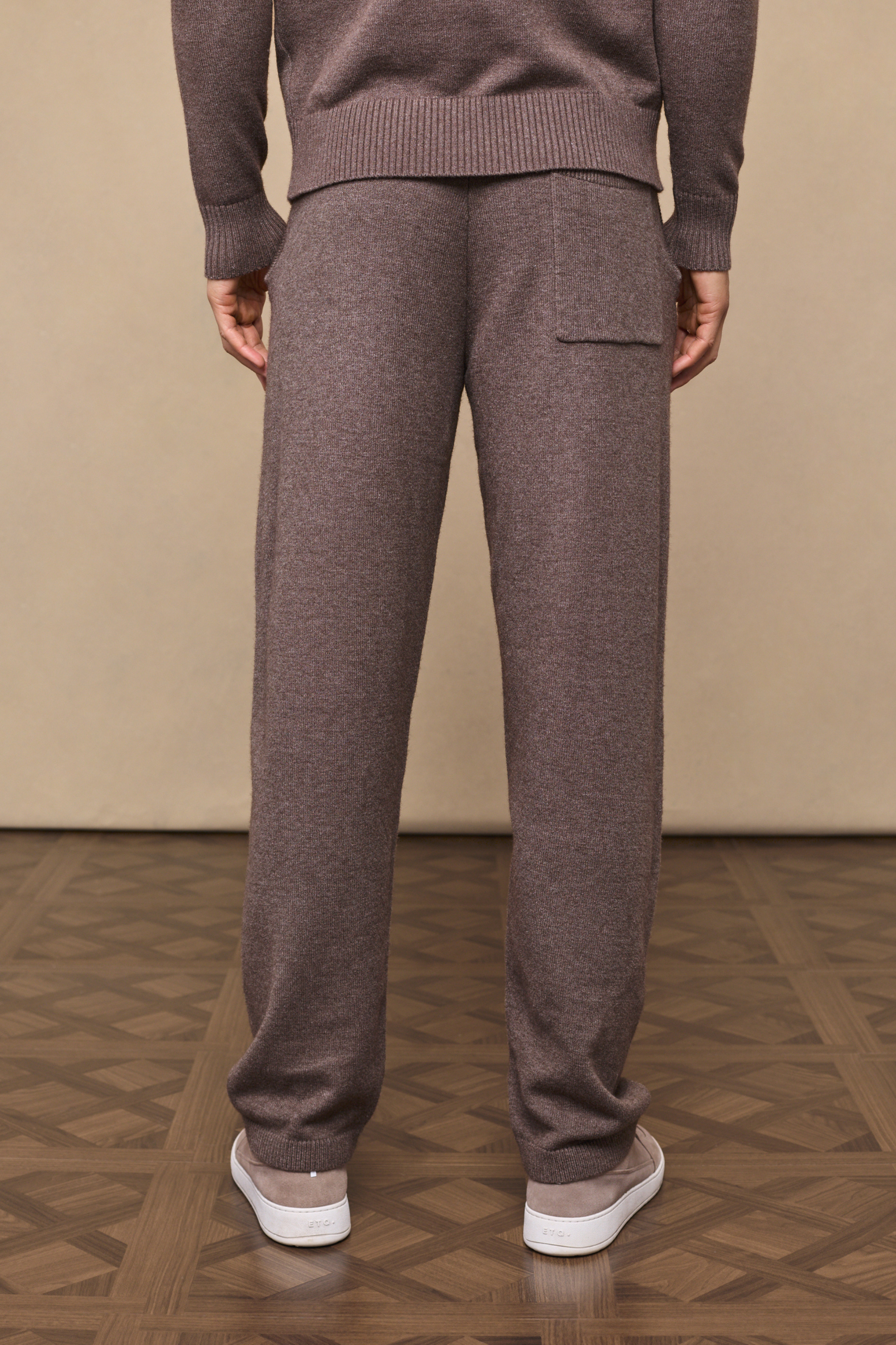Brown Marl Rowan Knit Trousers