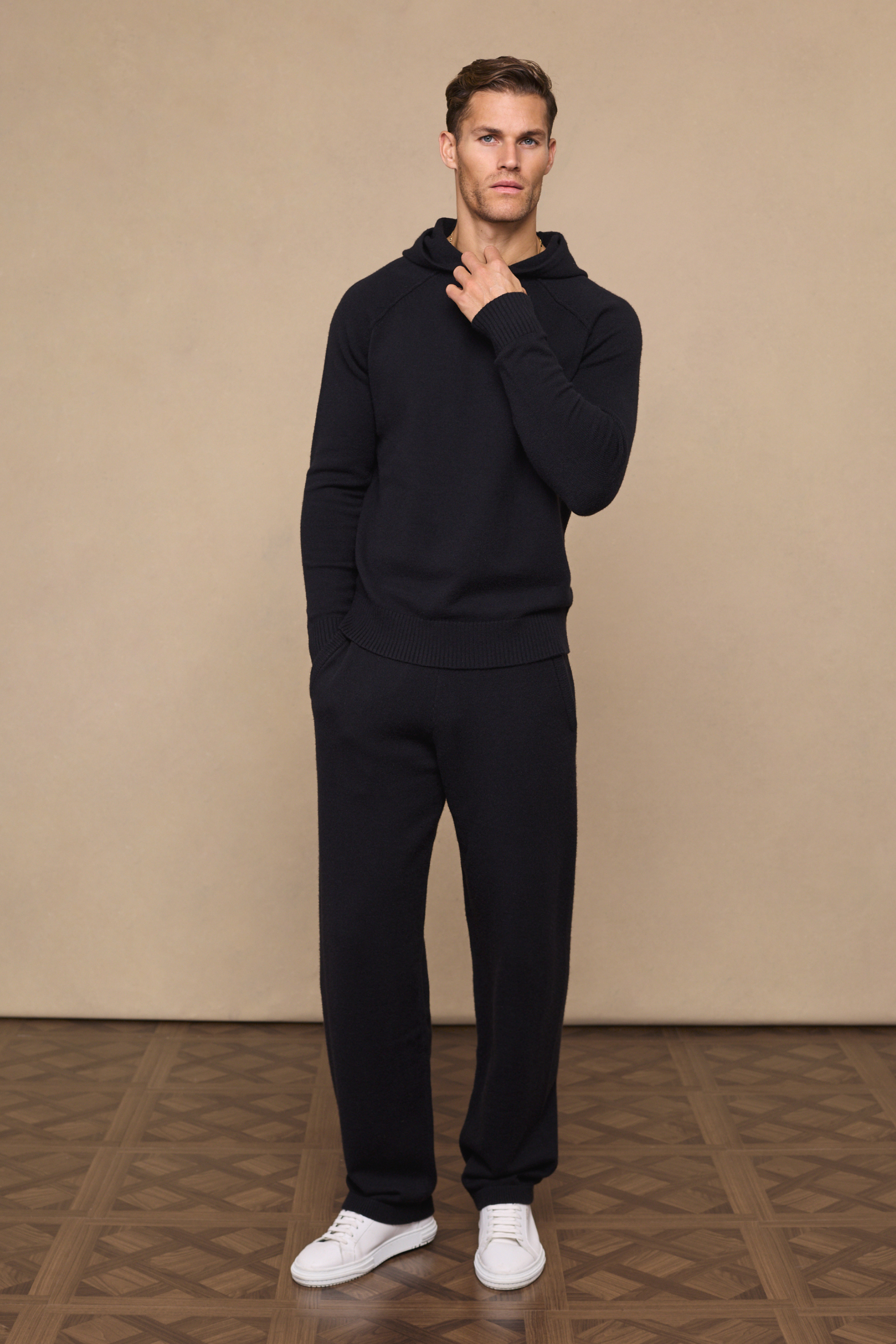 Black Rowan Knit Trousers