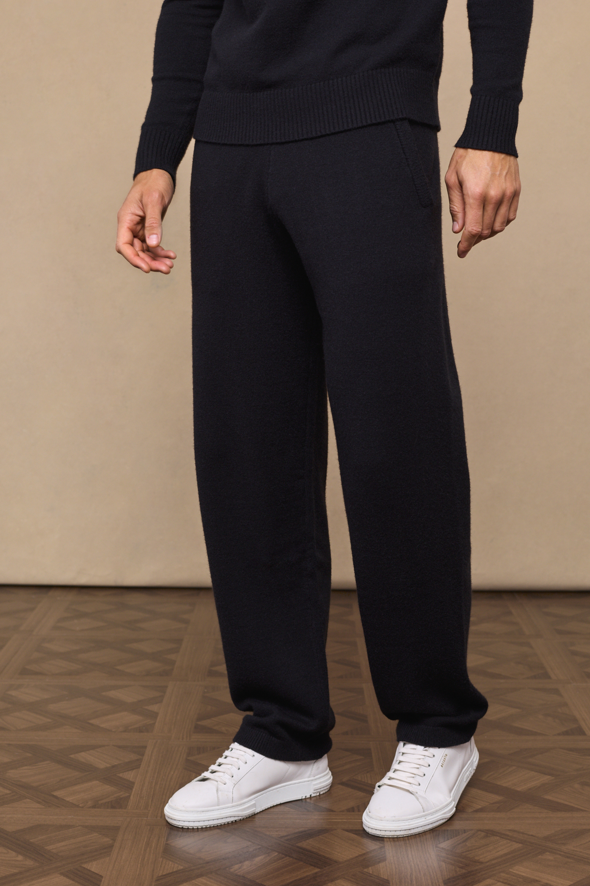 Black Rowan Knit Trousers