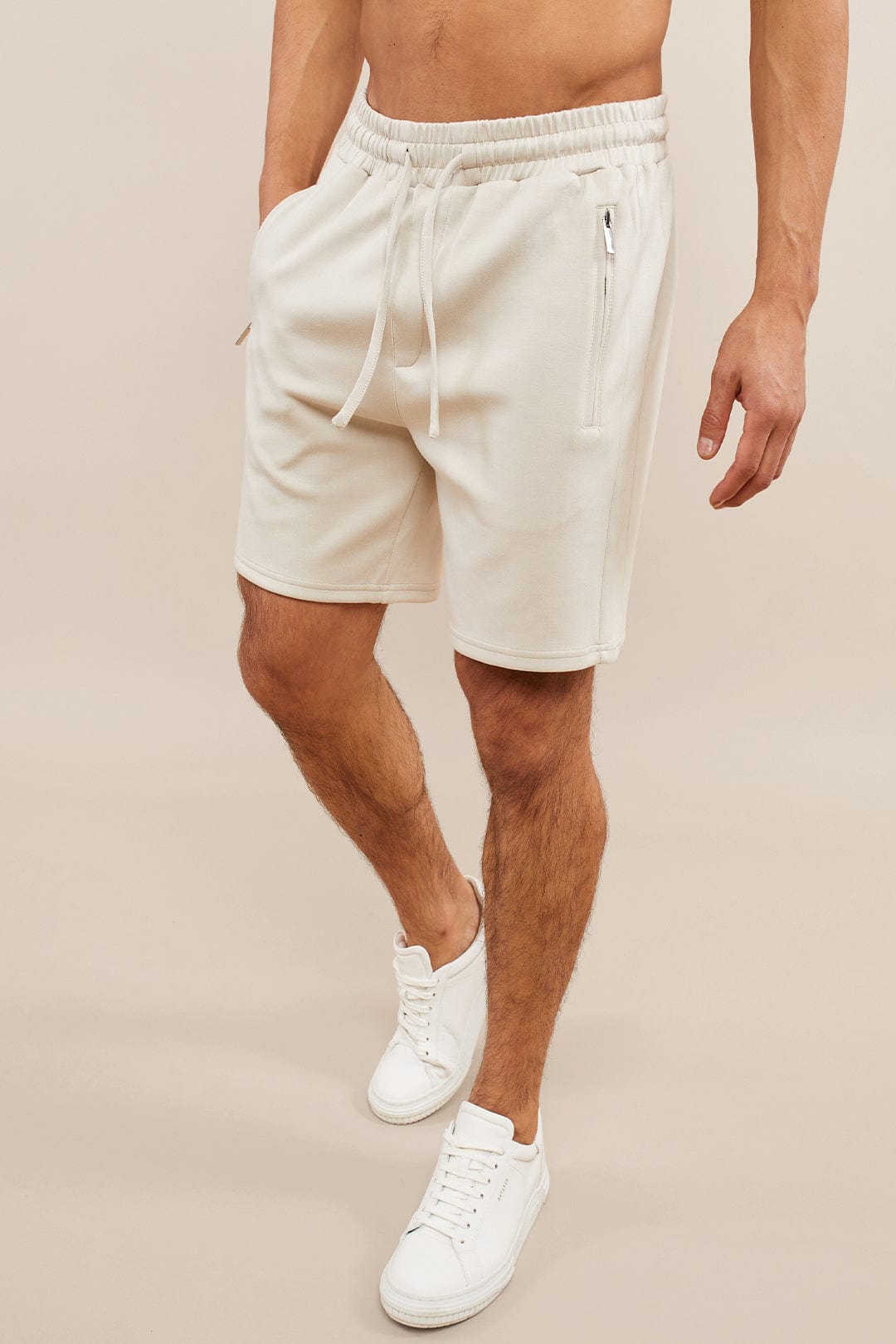 Neoprene Shorts - Stone