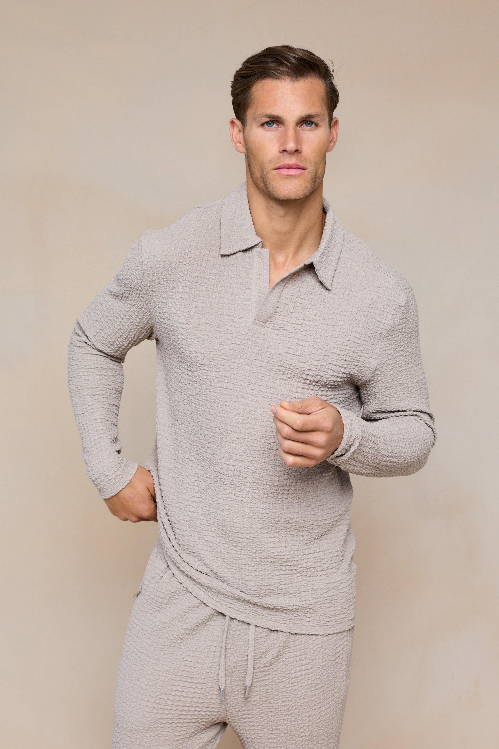 Men's Long Sleeve Polo Shirt