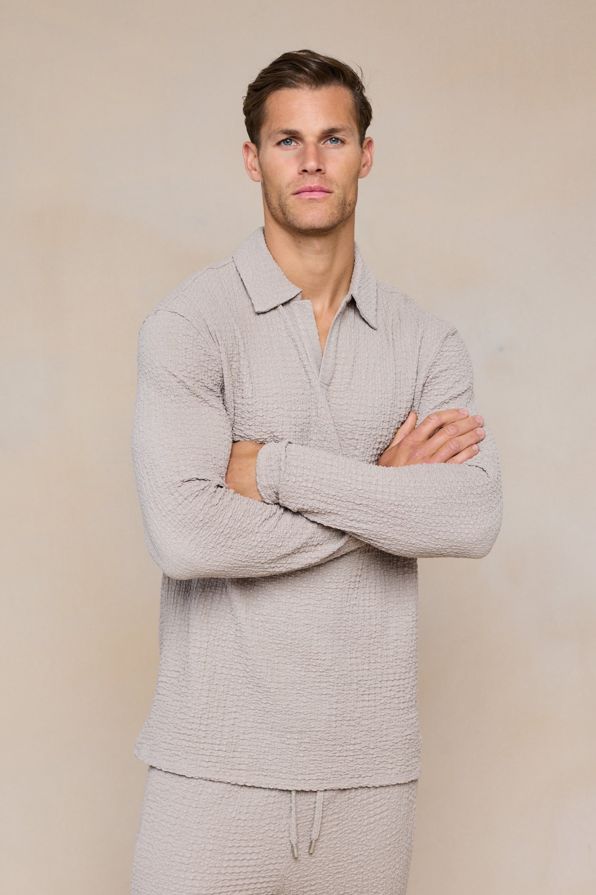 Men's Long Sleeve Polo Shirt