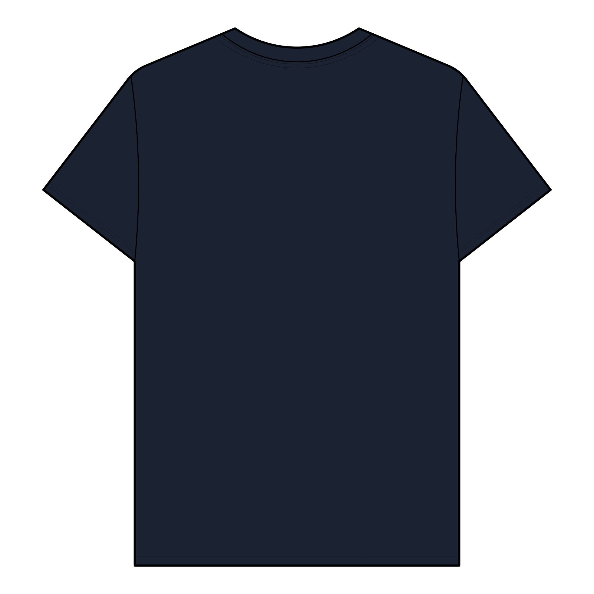 Koi Zen Organic T-Shirt Navy Blue