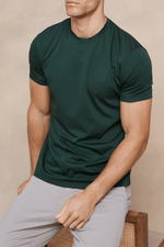 Premium Mercerized T-Shirt - Deep Green 1