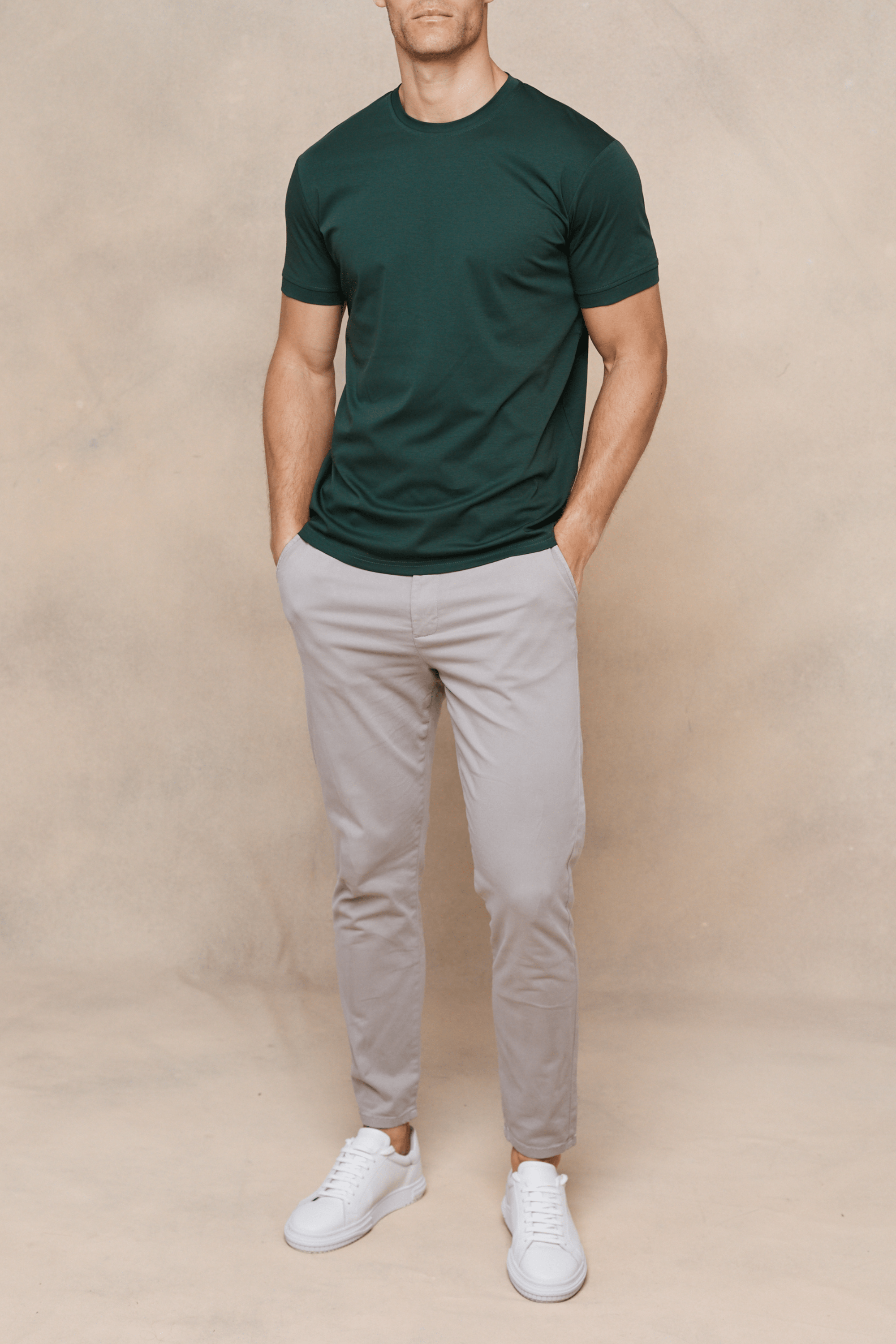 Premium Mercerized T-Shirt - Deep Green
