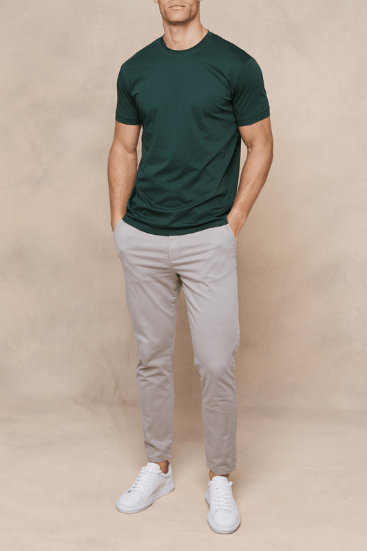 Premium Mercerized T-Shirt - Deep Green