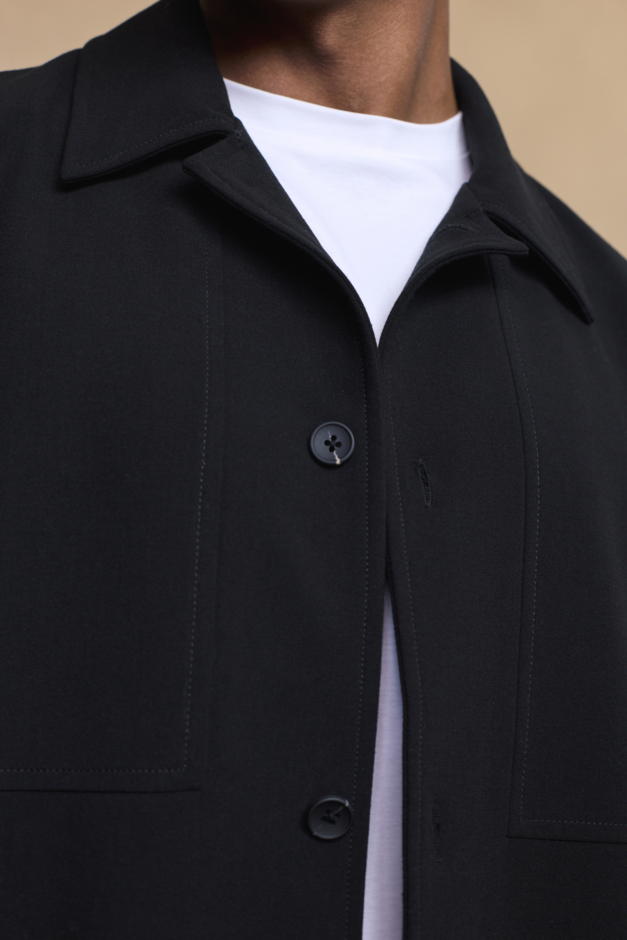 Black Julien Relaxed Panel Jacket