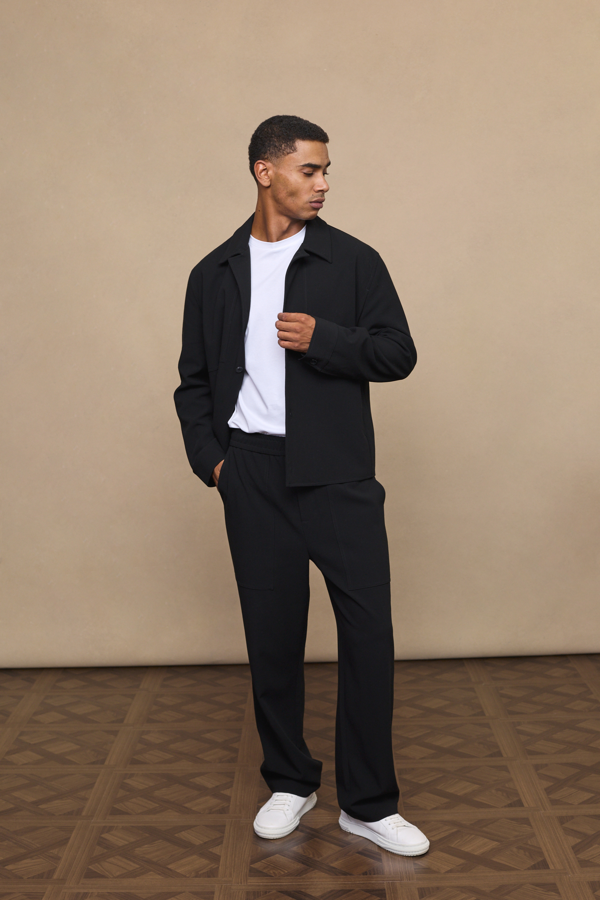 Black Julien Relaxed Panel Jacket