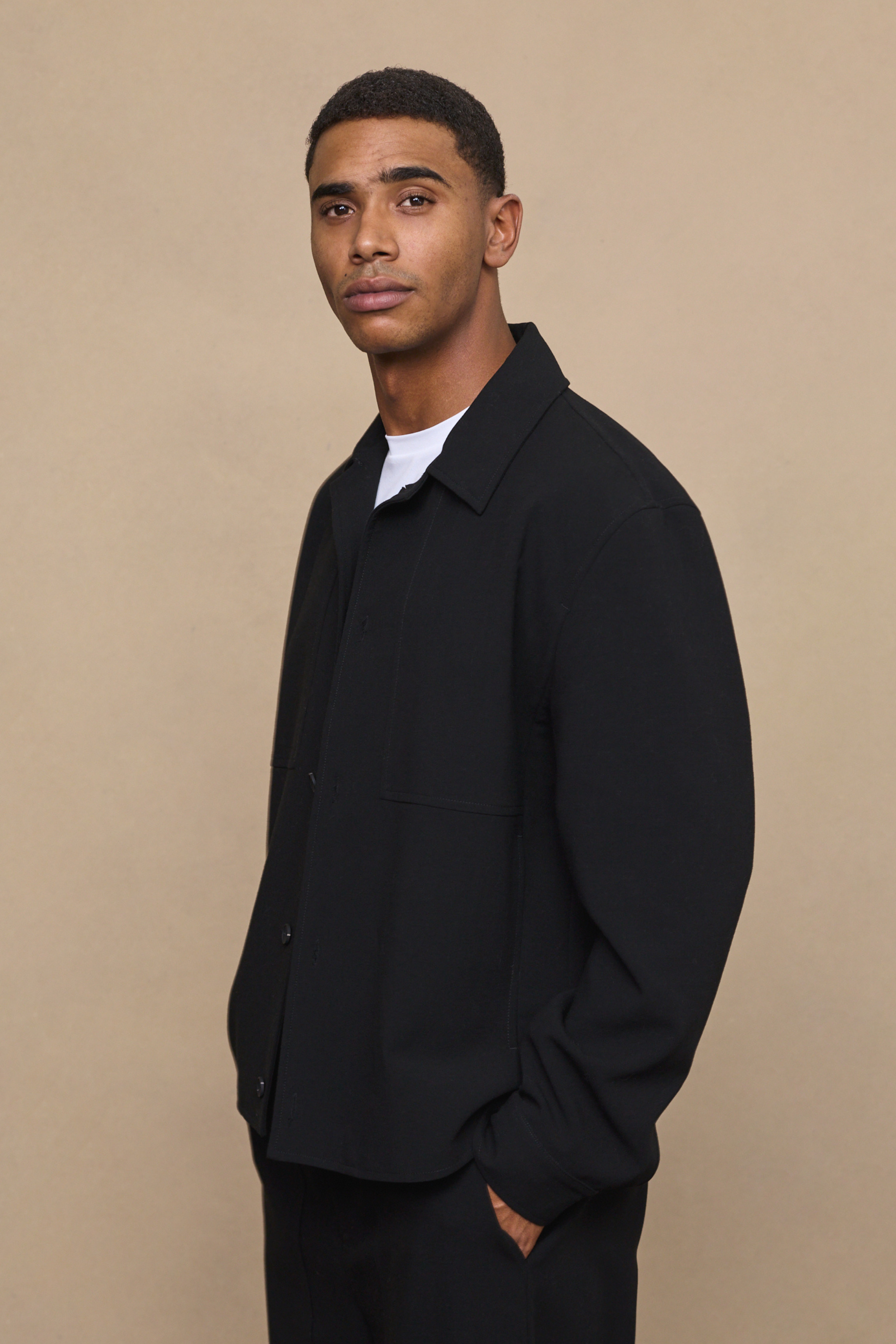 Black Julien Relaxed Panel Jacket