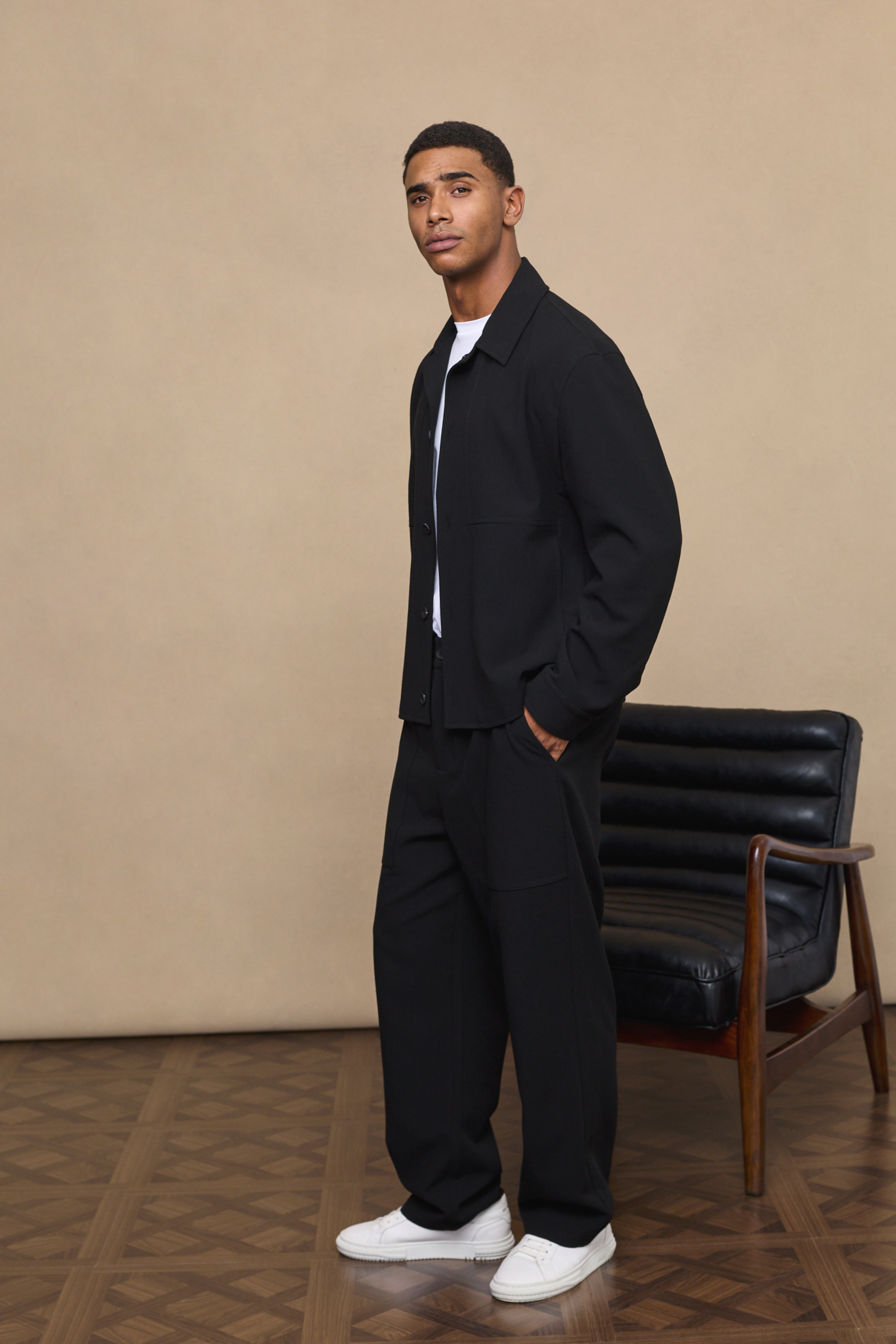Black Julien Relaxed Panel Jacket