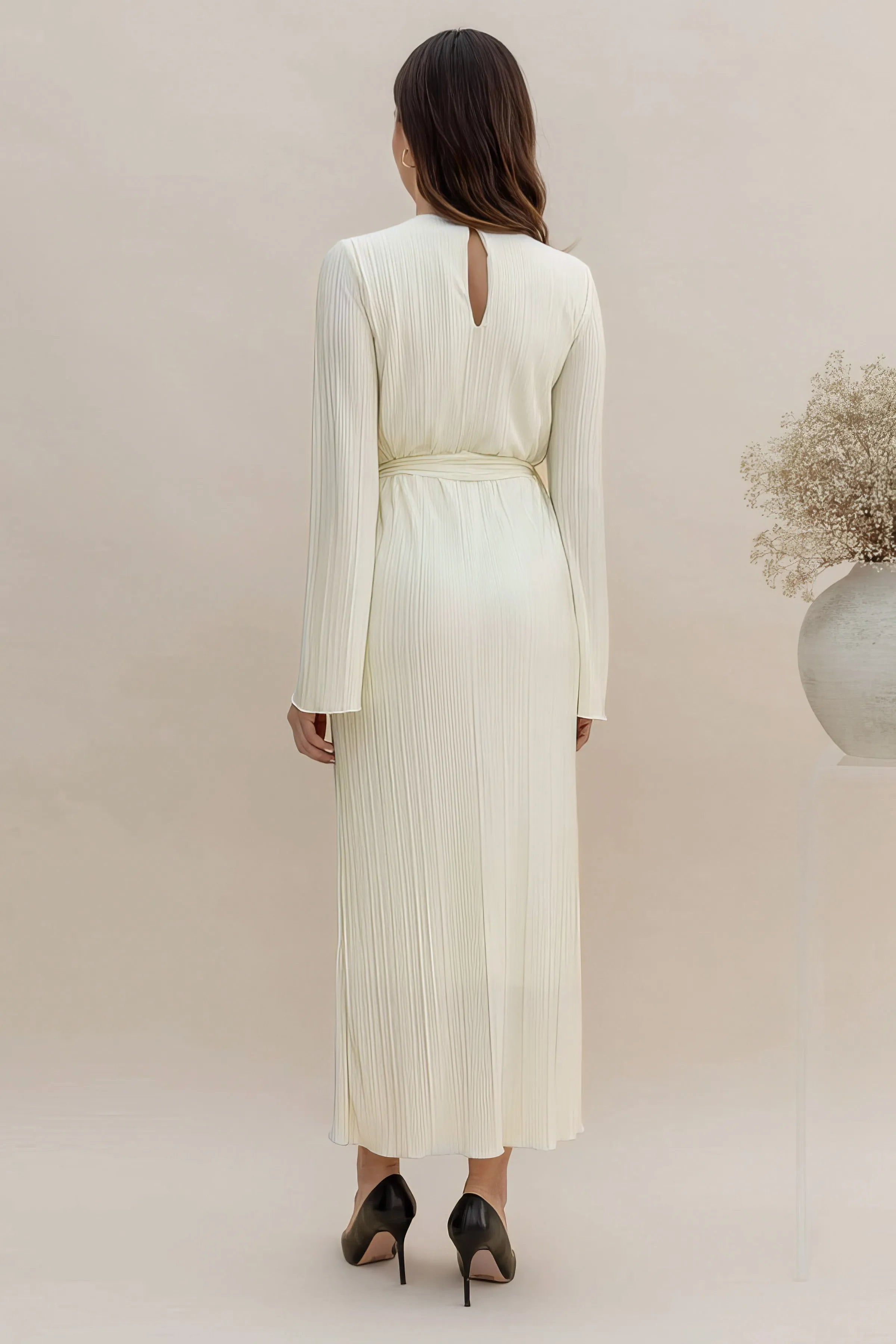Women's Pleated Midi Dress