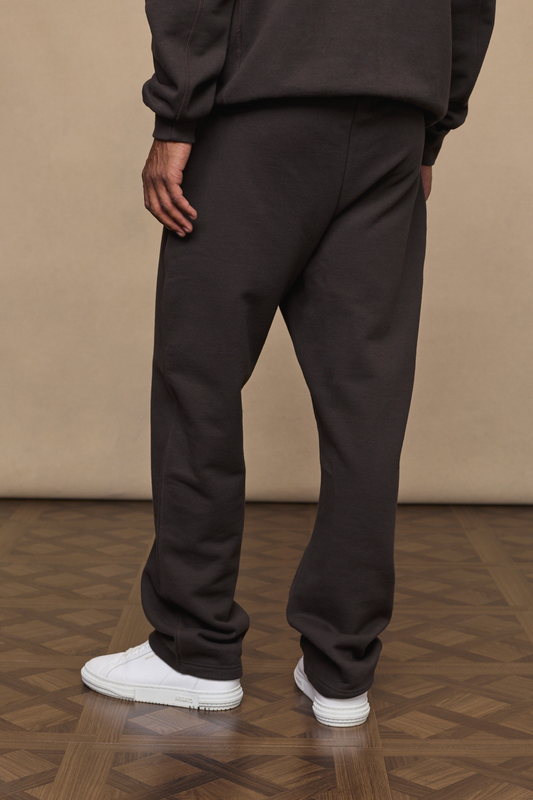 Dark Brown Axel Straight Leg Joggers