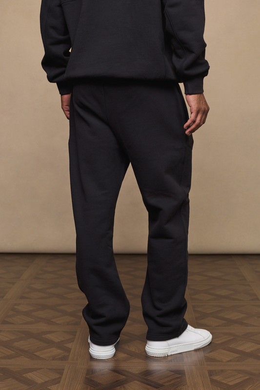 Black Axel Straight Leg Joggers