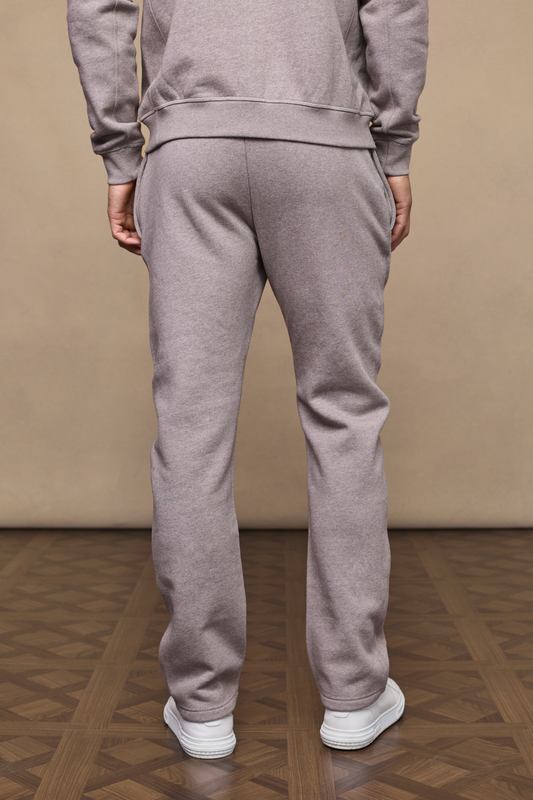 Brown Marl Axel Straight Leg Joggers