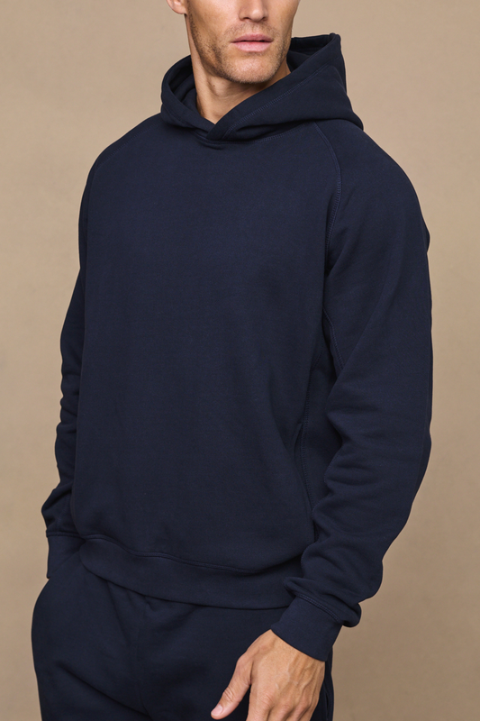 Axel Relaxed Fit Hoodie - Dark Navy