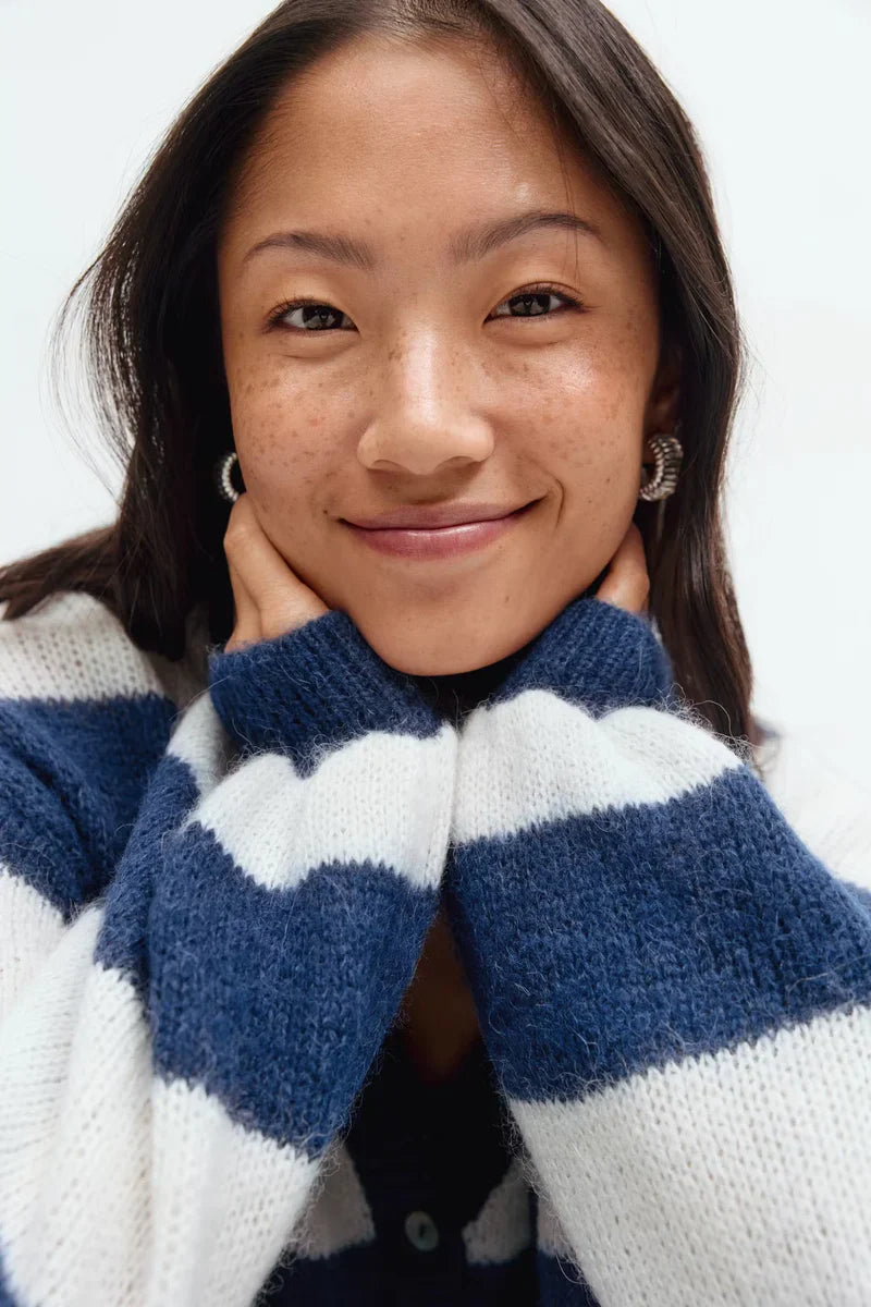 Women's Striped Cardigan — Bretonne