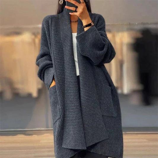 Euphemia Long Knit Cardigan - Cozy Oversized Fit
