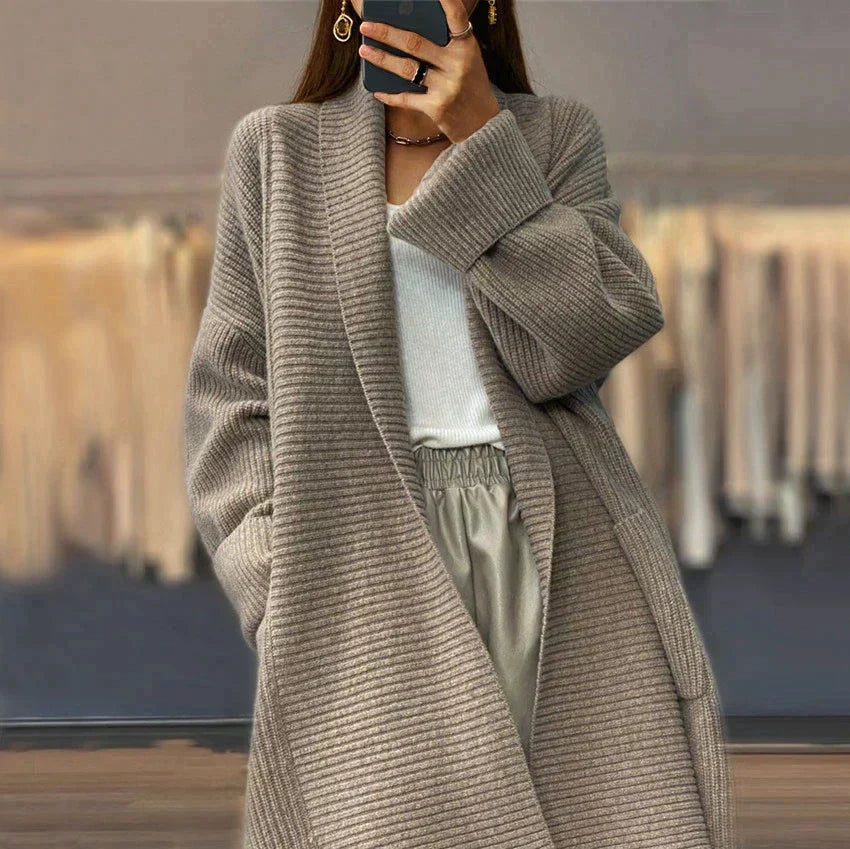 Euphemia Long Knit Cardigan - Cozy Oversized Fit