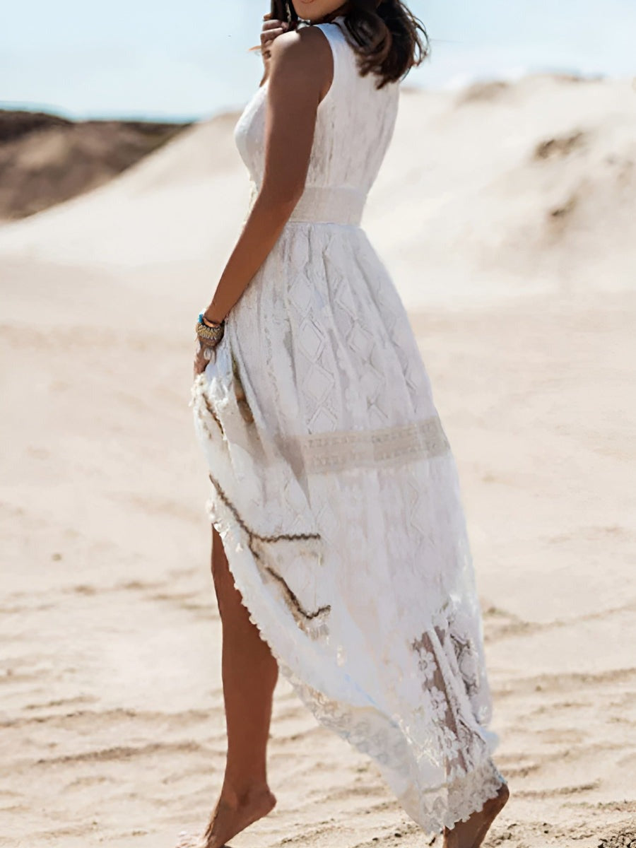 Ewelina | Elegant Lace Maxi Dress for Sunny Escapes