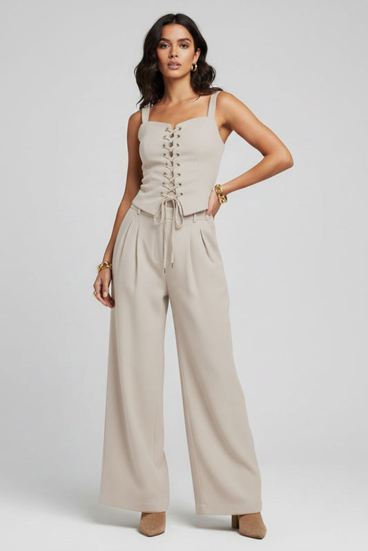 Ella | Tweed Top and Pants Ensemble