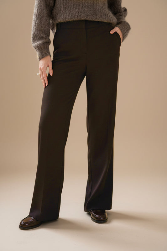 Wide Leg Trousers - Cocoa