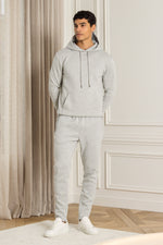 Premium Half Zip Hoodie - Grey Marl 6