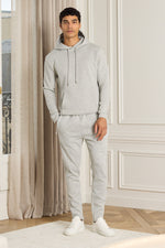 Premium Half Zip Hoodie - Grey Marl 4