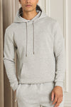 Premium Half Zip Hoodie - Grey Marl