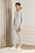 Premium Half Zip Hoodie - Grey Marl 5