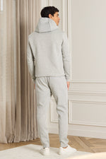 Premium Half Zip Hoodie - Grey Marl 7