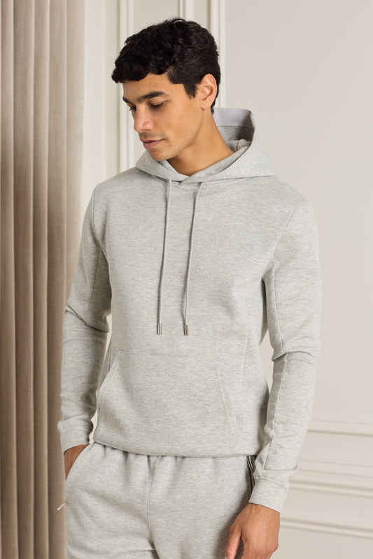 Premium Grey Marl Hoodie