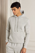 Premium Half Zip Hoodie - Grey Marl 2